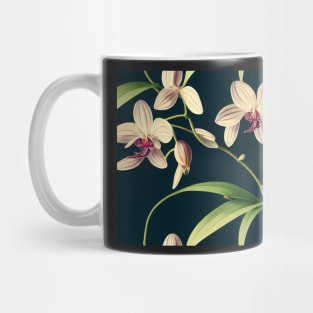 Botanical Drawing of an Orchid Mug